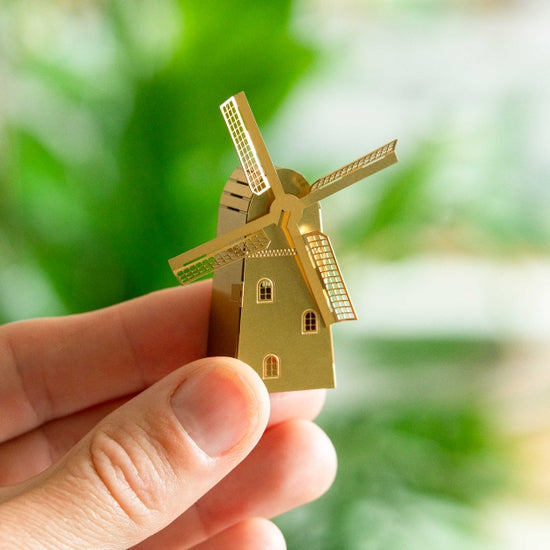 Mini Model Windmill - Brass - Terrarium Decor – The Artizan Way