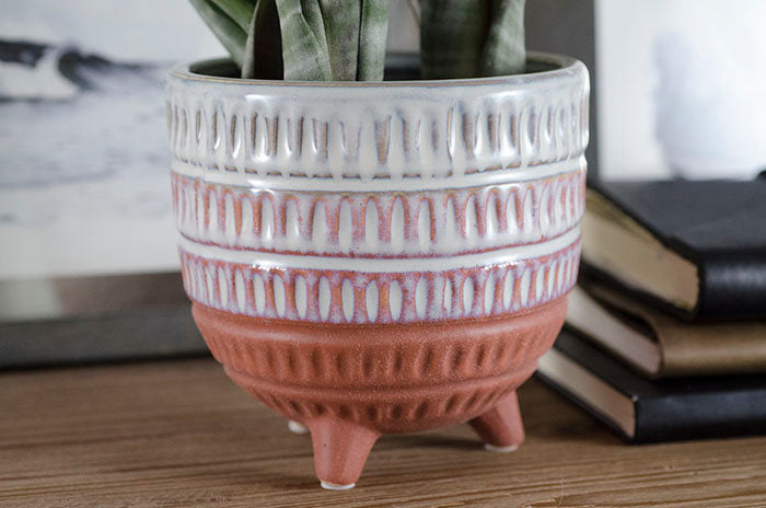 bohemian plant pots Bohemian Footed Planter – The Artizan Way