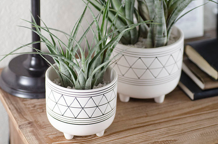 bohemian pots for plants Geometric Footed Planter – The Artizan Way
